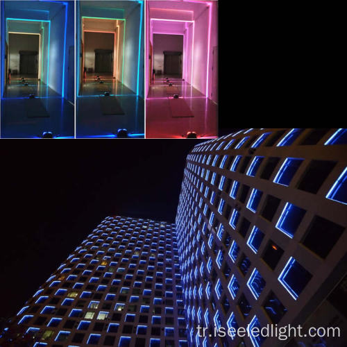 Dar Işın Bina Pencere Çerçevesi Modern LED Aydınlatma